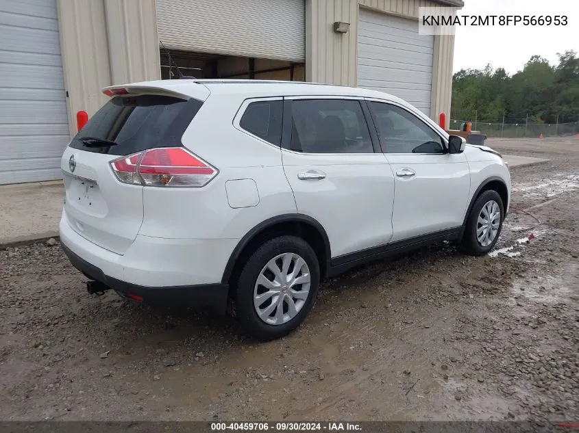 2015 Nissan Rogue S VIN: KNMAT2MT8FP566953 Lot: 40459706