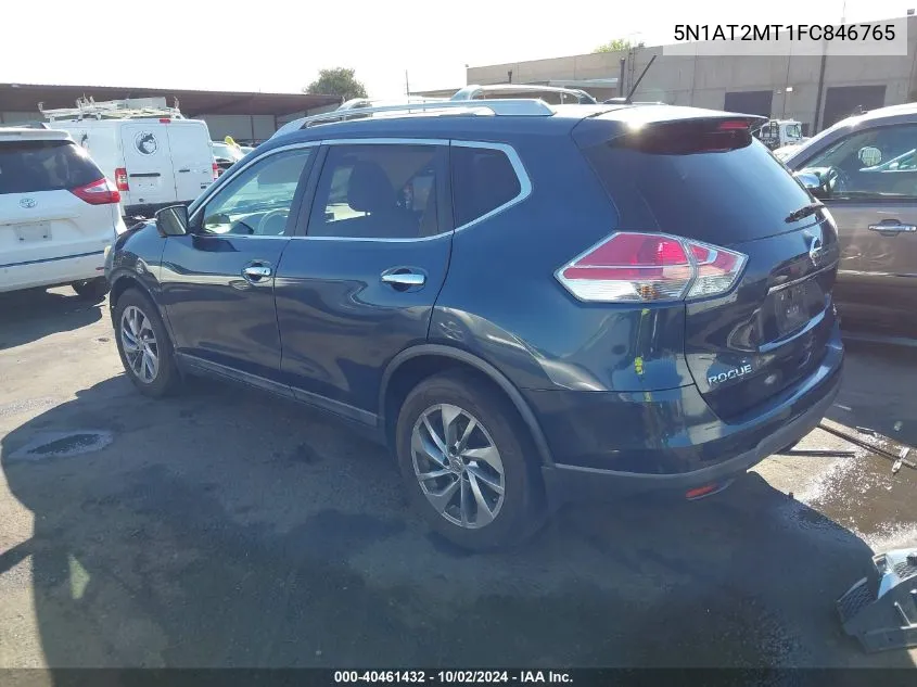 2015 Nissan Rogue Sl VIN: 5N1AT2MT1FC846765 Lot: 40461432