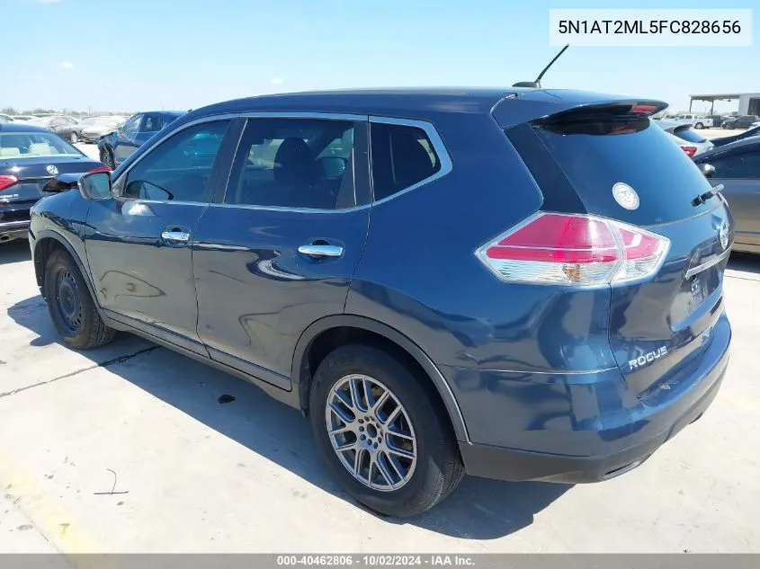 2015 Nissan Rogue S VIN: 5N1AT2ML5FC828656 Lot: 40462806