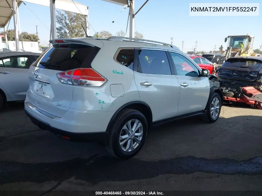 KNMAT2MV1FP552247 2015 Nissan Rogue Sv