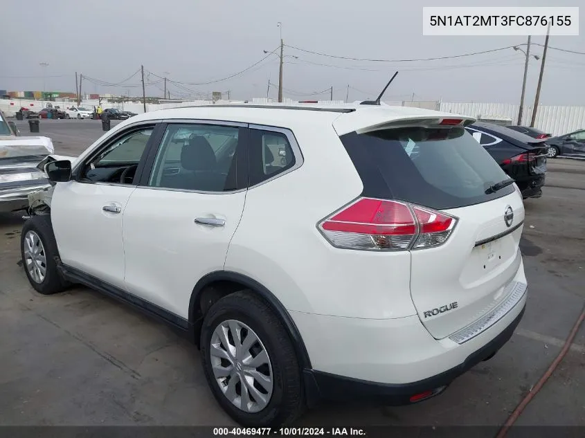 2015 Nissan Rogue S VIN: 5N1AT2MT3FC876155 Lot: 40469477