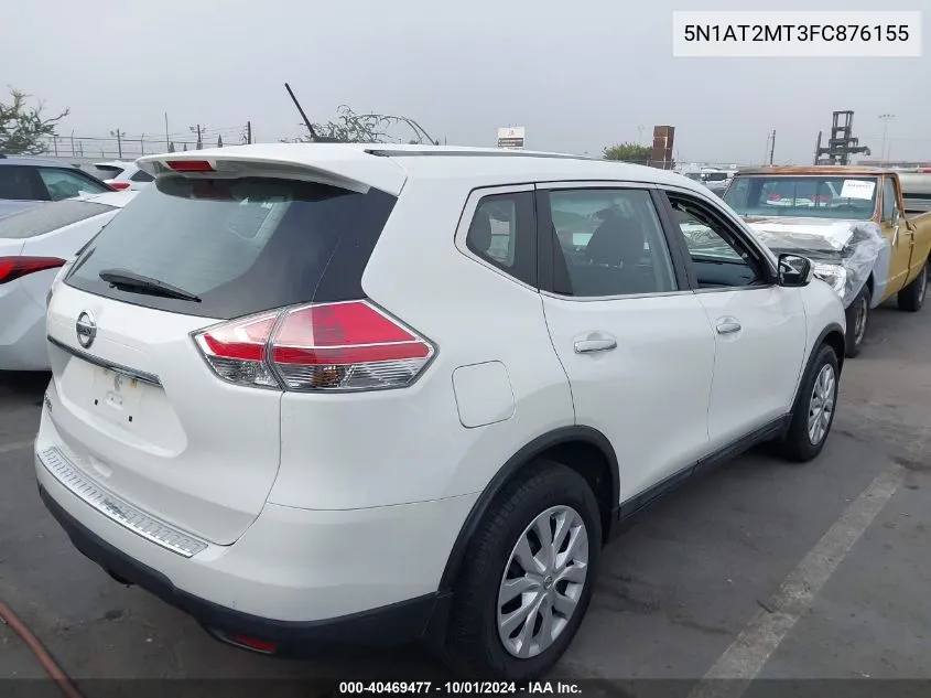 2015 Nissan Rogue S VIN: 5N1AT2MT3FC876155 Lot: 40469477