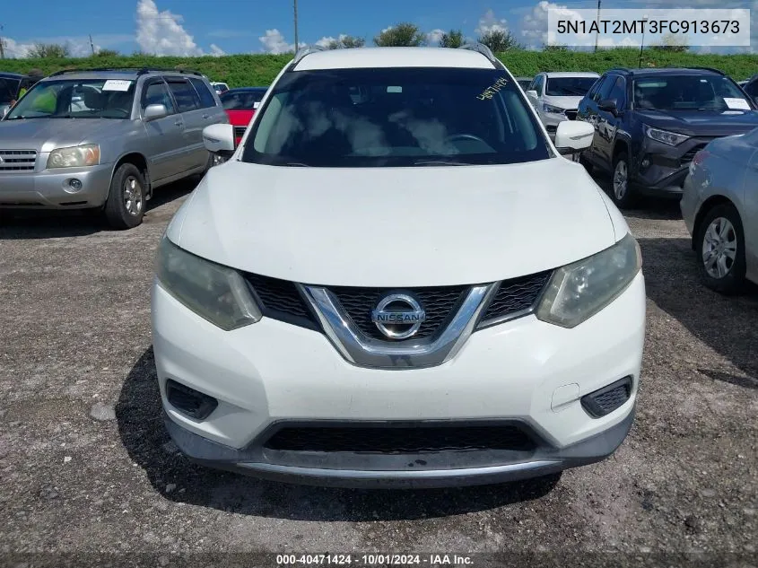 2015 Nissan Rogue Sv VIN: 5N1AT2MT3FC913673 Lot: 40471424