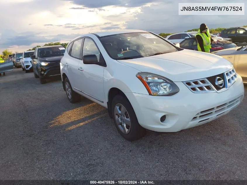 2015 Nissan Rogue Select S VIN: JN8AS5MV4FW767524 Lot: 40475926