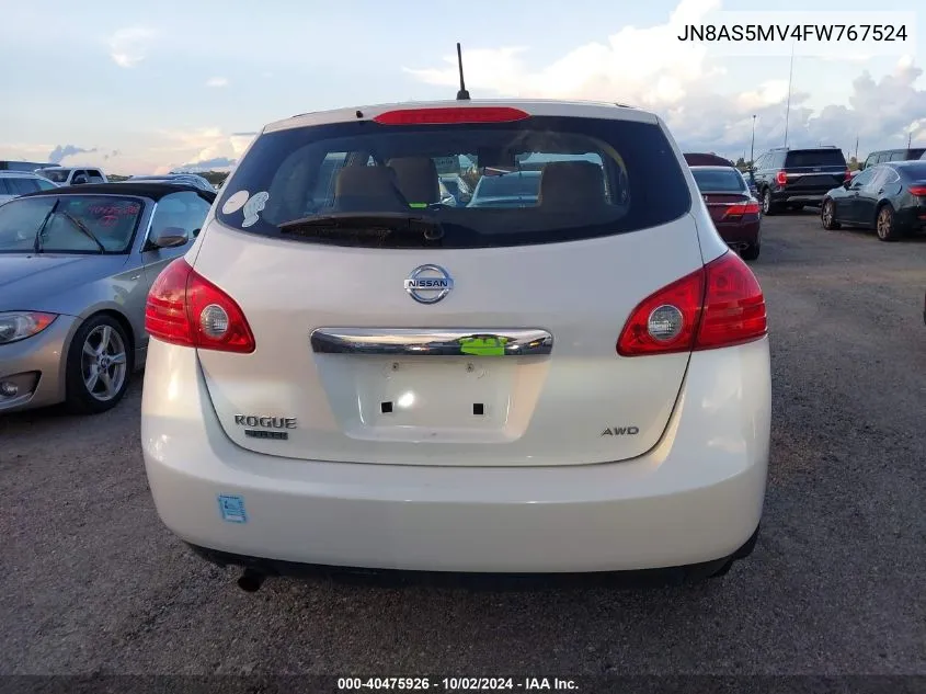 JN8AS5MV4FW767524 2015 Nissan Rogue Select S