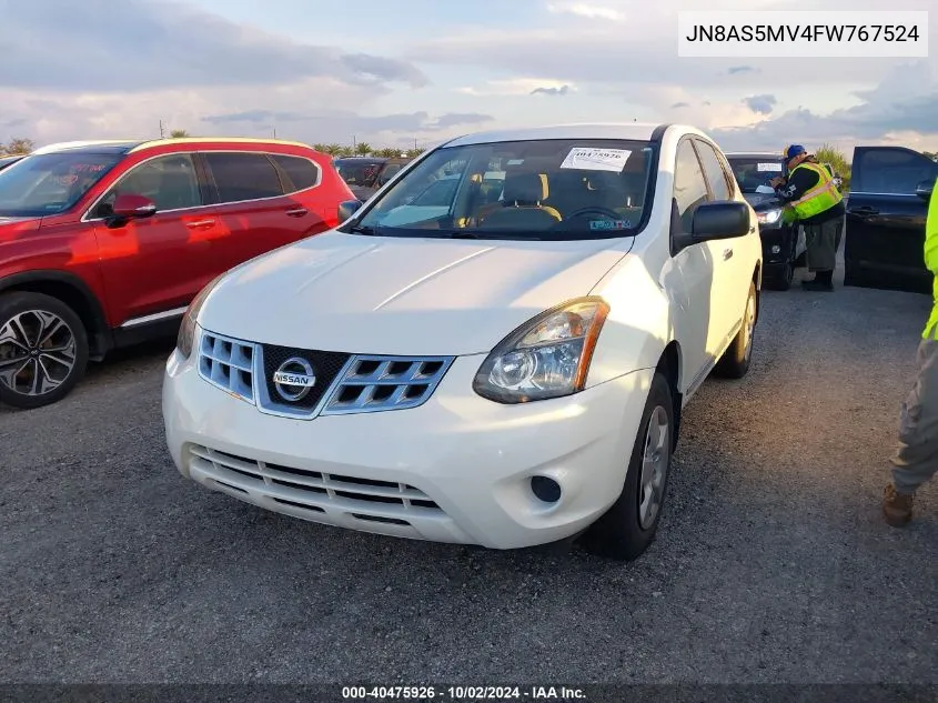 2015 Nissan Rogue Select S VIN: JN8AS5MV4FW767524 Lot: 40475926