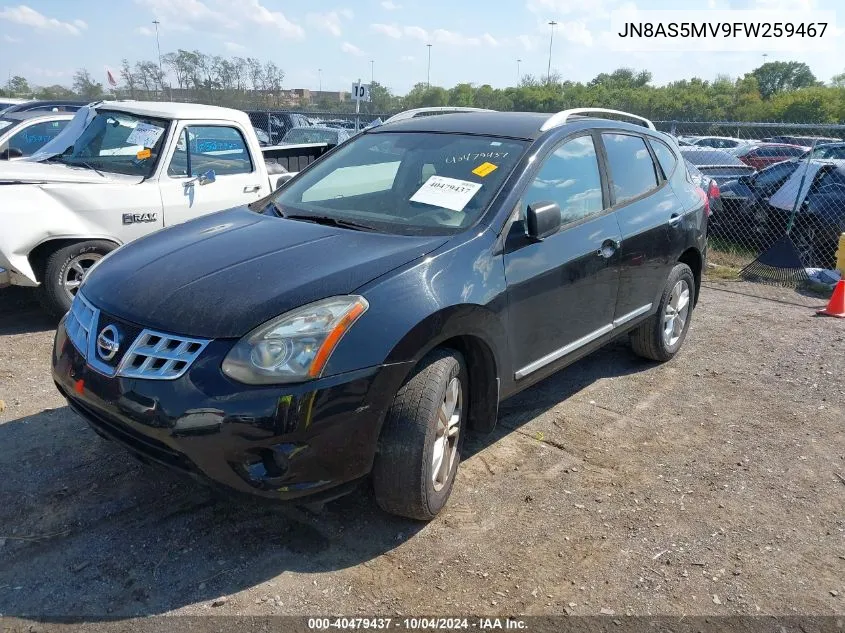 2015 Nissan Rogue Select S VIN: JN8AS5MV9FW259467 Lot: 40479437