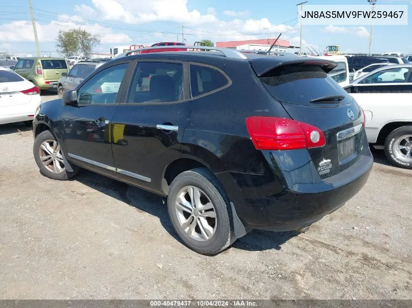 2015 Nissan Rogue Select S VIN: JN8AS5MV9FW259467 Lot: 40479437