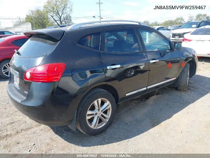 2015 Nissan Rogue Select S VIN: JN8AS5MV9FW259467 Lot: 40479437