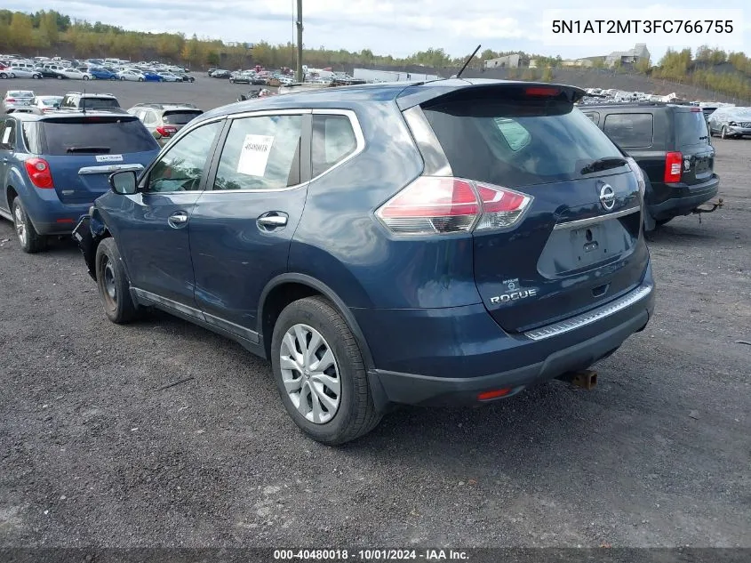 5N1AT2MT3FC766755 2015 Nissan Rogue S