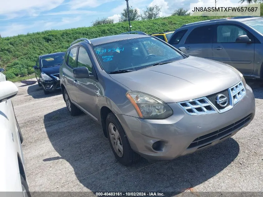 2015 Nissan Rogue Select S VIN: JN8AS5MTXFW657687 Lot: 40483161