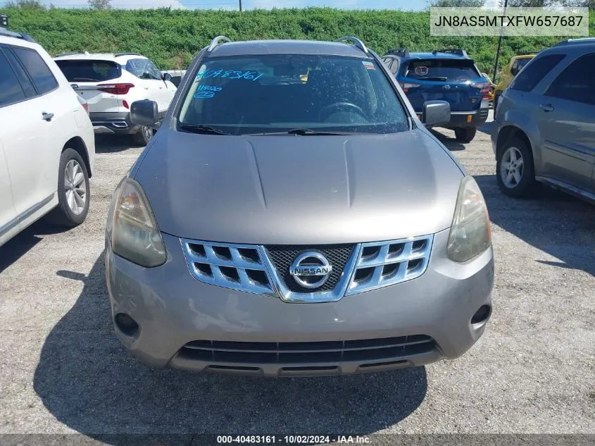 JN8AS5MTXFW657687 2015 Nissan Rogue Select S