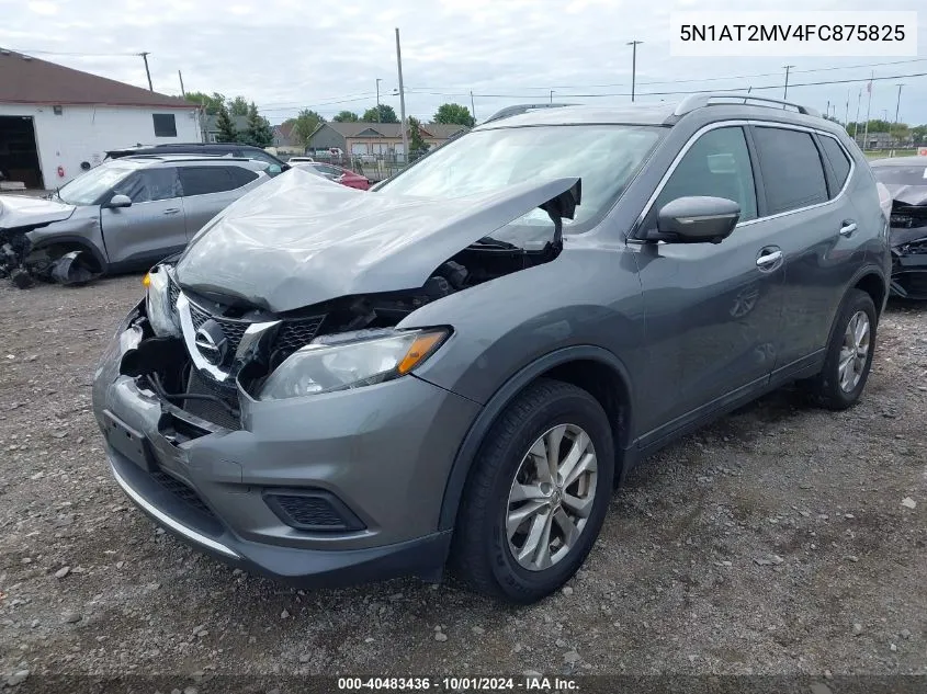 2015 Nissan Rogue Sv VIN: 5N1AT2MV4FC875825 Lot: 40483436