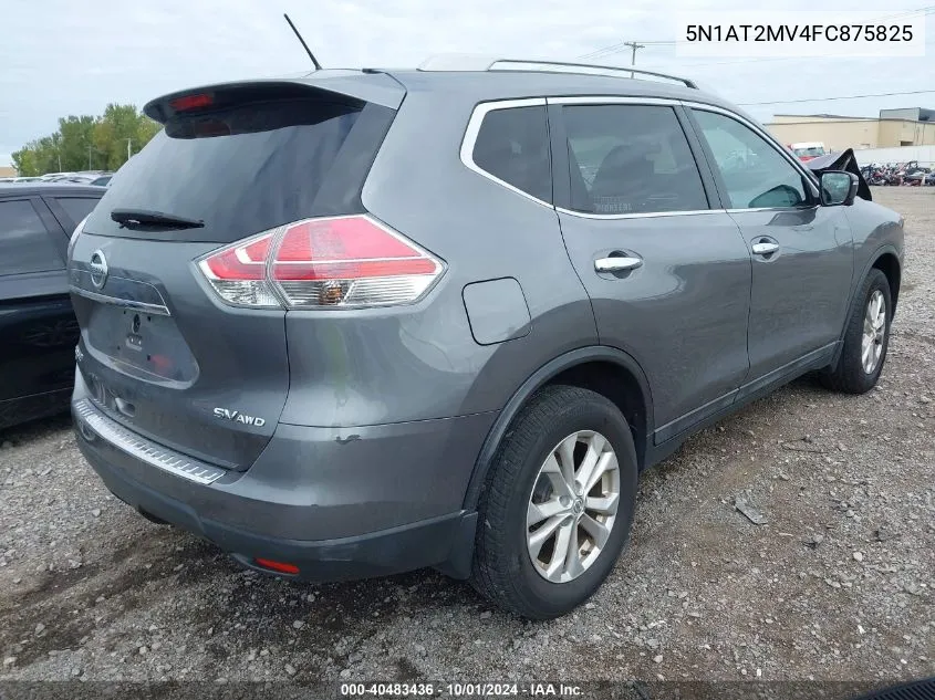 2015 Nissan Rogue Sv VIN: 5N1AT2MV4FC875825 Lot: 40483436