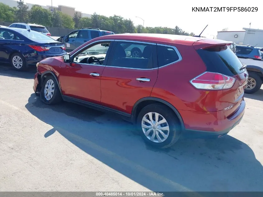 KNMAT2MT9FP586029 2015 Nissan Rogue S/Sl/Sv