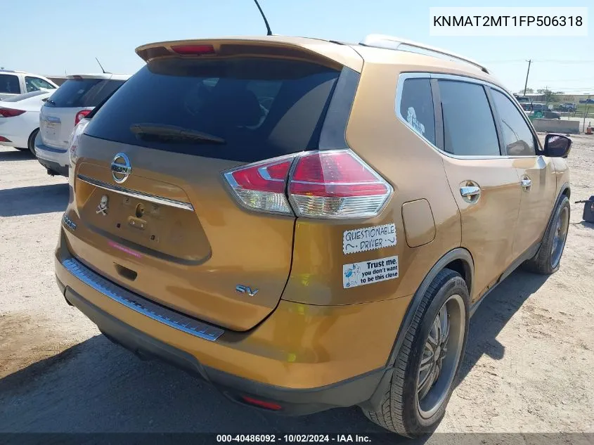 KNMAT2MT1FP506318 2015 Nissan Rogue Sv