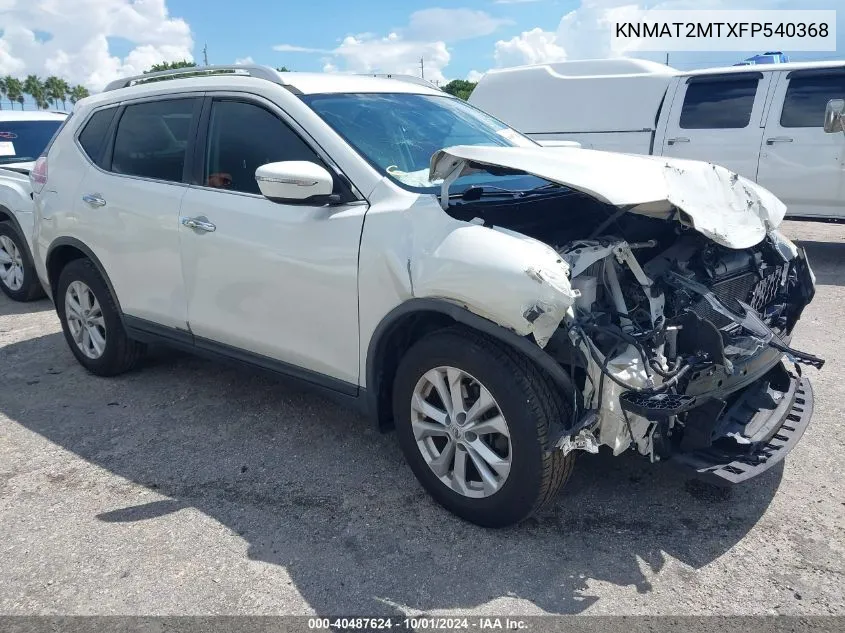 KNMAT2MTXFP540368 2015 Nissan Rogue Sv