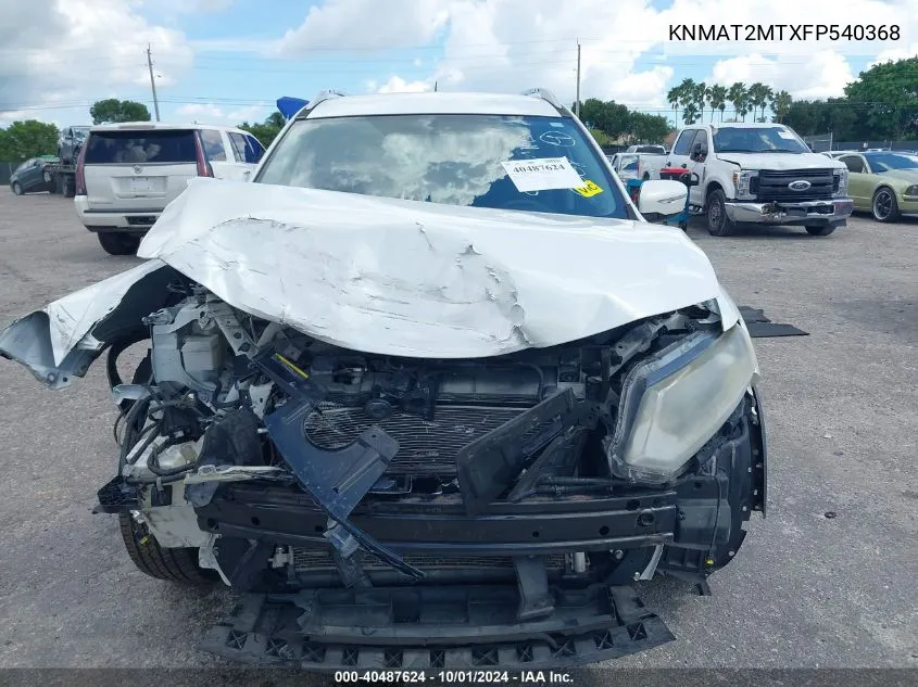 KNMAT2MTXFP540368 2015 Nissan Rogue Sv