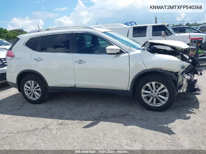 KNMAT2MTXFP540368 2015 Nissan Rogue Sv