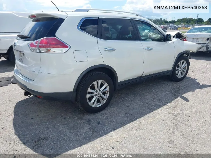 KNMAT2MTXFP540368 2015 Nissan Rogue Sv