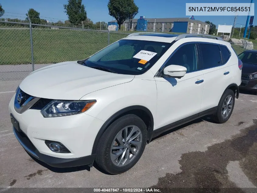 5N1AT2MV9FC854551 2015 Nissan Rogue Sl