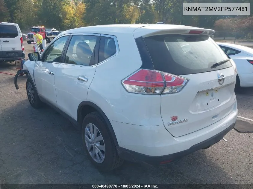 KNMAT2MV2FP577481 2015 Nissan Rogue S