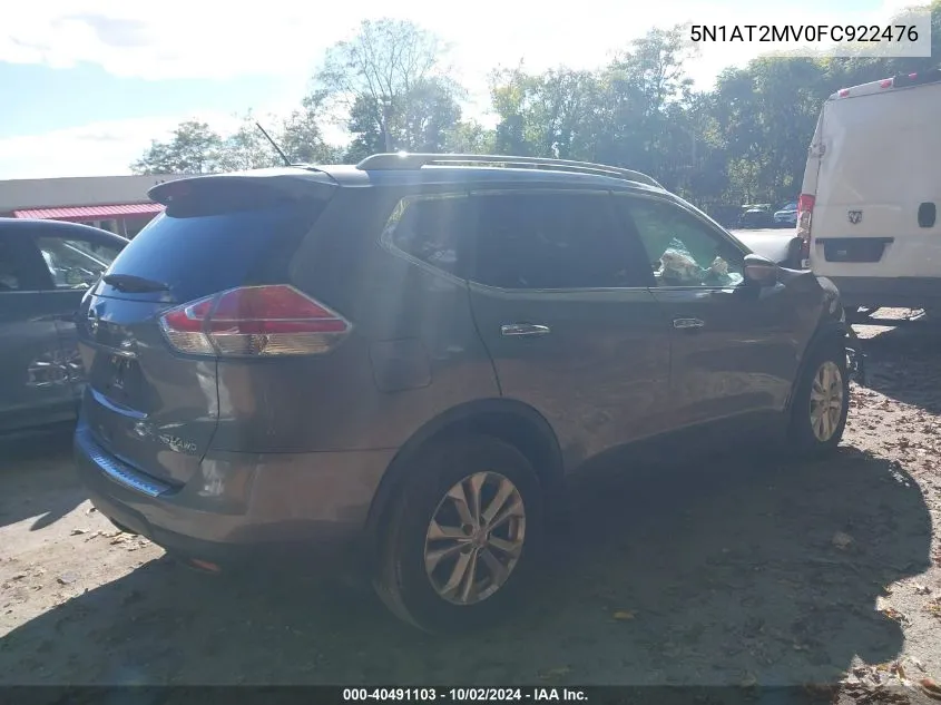 5N1AT2MV0FC922476 2015 Nissan Rogue Sv