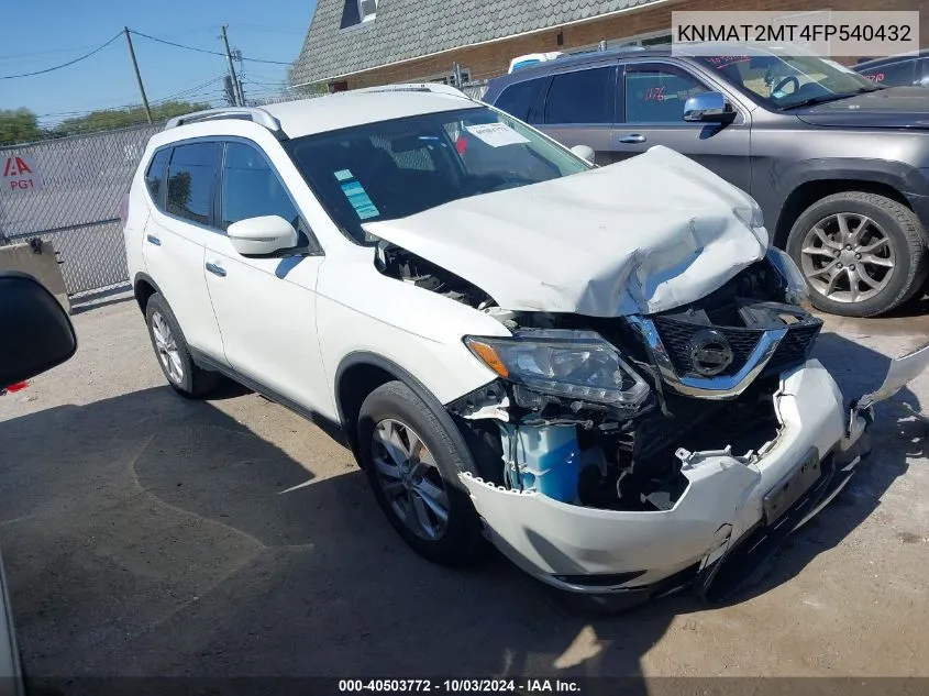 KNMAT2MT4FP540432 2015 Nissan Rogue Sv