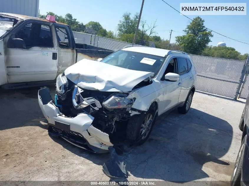 KNMAT2MT4FP540432 2015 Nissan Rogue Sv