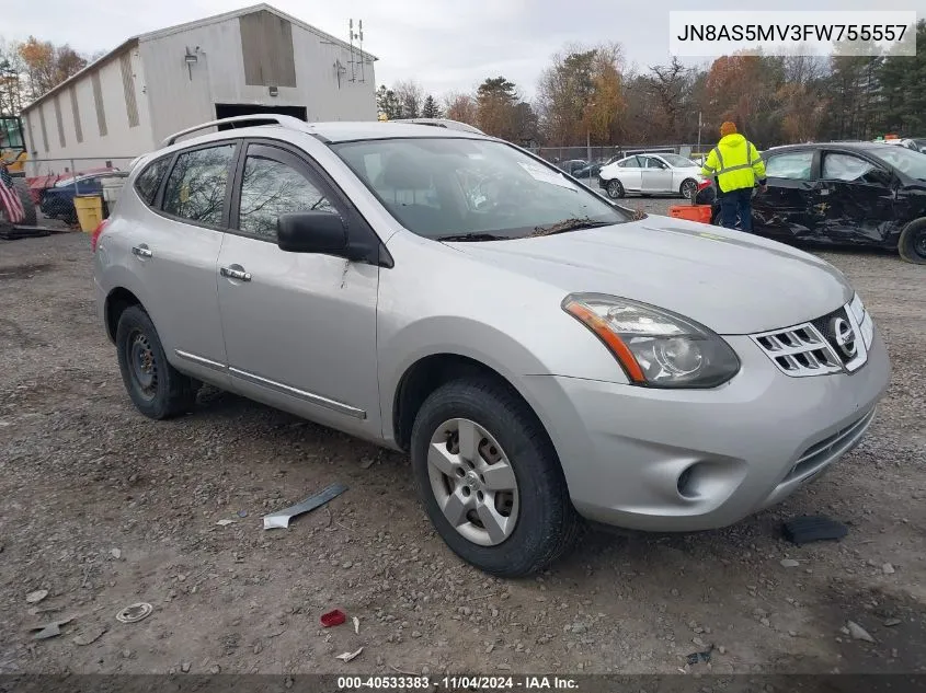 2015 Nissan Rogue Select S VIN: JN8AS5MV3FW755557 Lot: 40533383