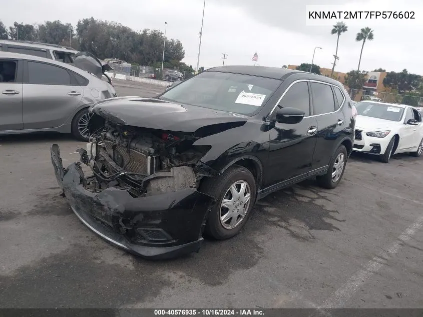 KNMAT2MT7FP576602 2015 Nissan Rogue S