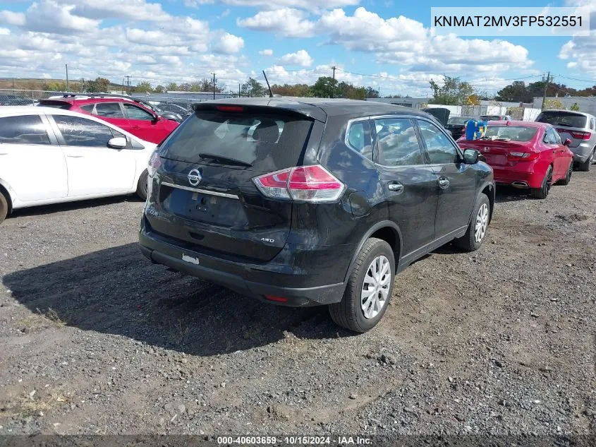 KNMAT2MV3FP532551 2015 Nissan Rogue S