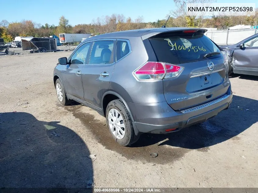 KNMAT2MV2FP526398 2015 Nissan Rogue S