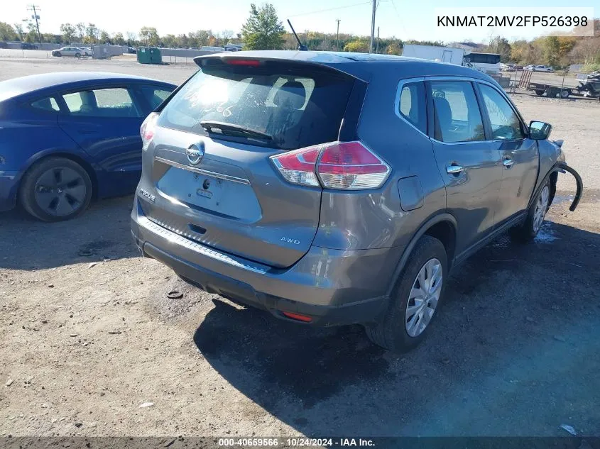 KNMAT2MV2FP526398 2015 Nissan Rogue S