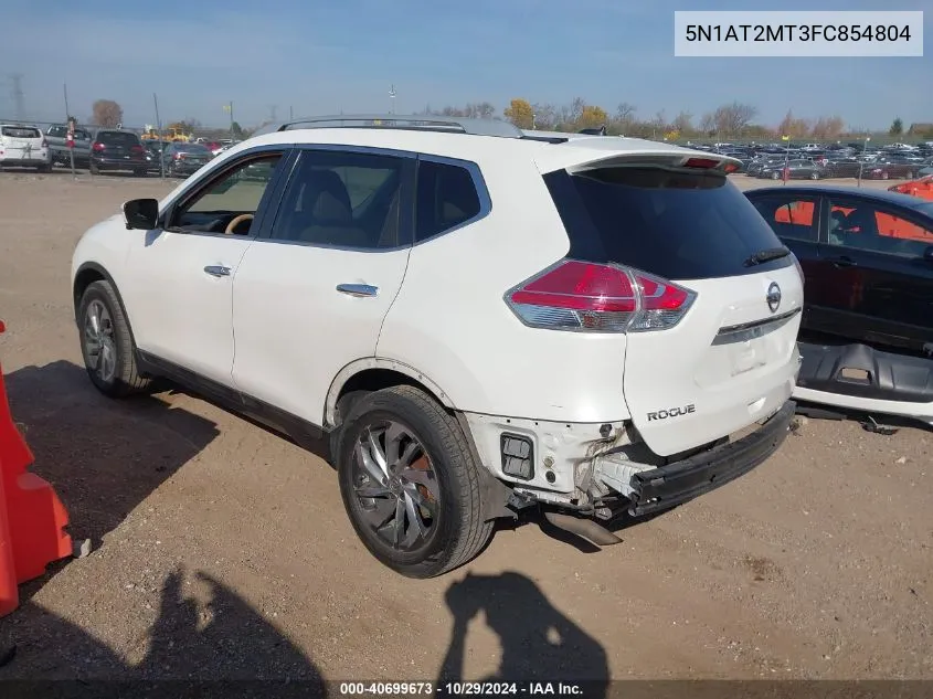 2015 Nissan Rogue Sl VIN: 5N1AT2MT3FC854804 Lot: 40699673