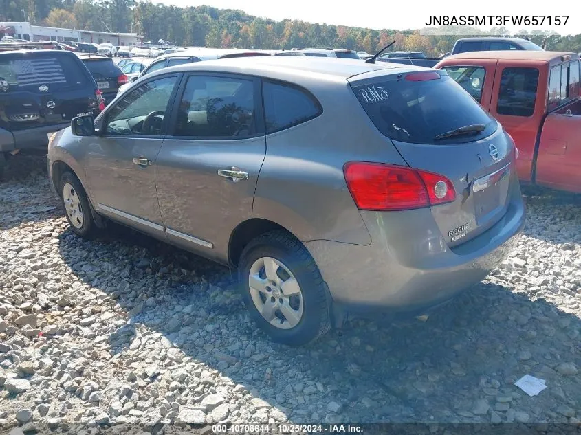 2015 Nissan Rogue Select S VIN: JN8AS5MT3FW657157 Lot: 40708644