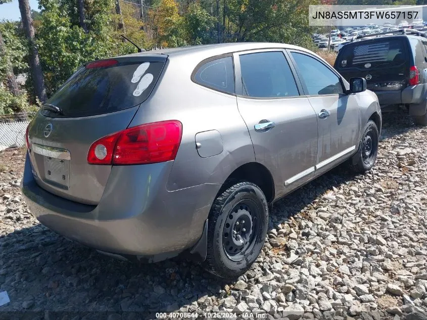 2015 Nissan Rogue Select S VIN: JN8AS5MT3FW657157 Lot: 40708644