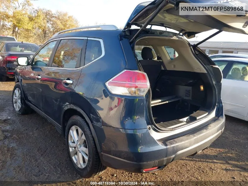 2015 Nissan Rogue Sv VIN: KNMAT2MT0FP589868 Lot: 40718384