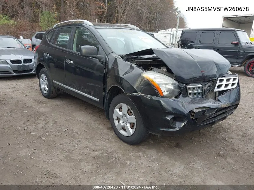 2015 Nissan Rogue Select S VIN: JN8AS5MV5FW260678 Lot: 40720420