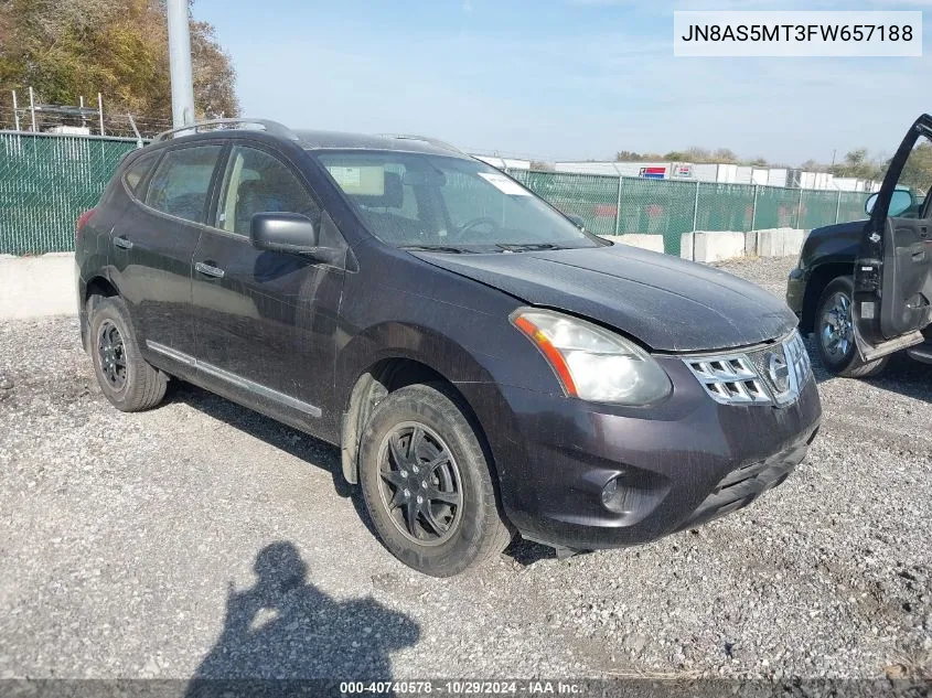 2015 Nissan Rogue Select S VIN: JN8AS5MT3FW657188 Lot: 40740578