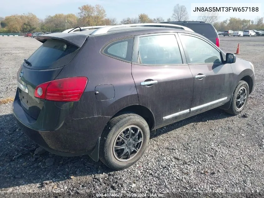 2015 Nissan Rogue Select S VIN: JN8AS5MT3FW657188 Lot: 40740578