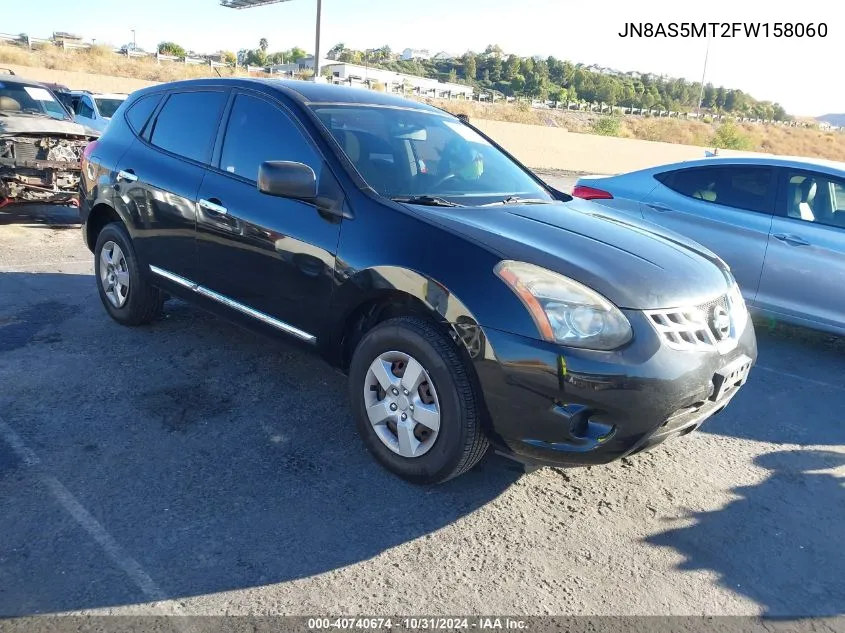 2015 Nissan Rogue Select S VIN: JN8AS5MT2FW158060 Lot: 40740674