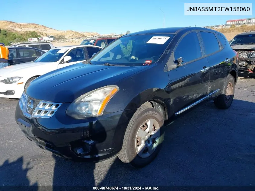 2015 Nissan Rogue Select S VIN: JN8AS5MT2FW158060 Lot: 40740674