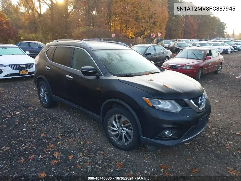 2015 Nissan Rogue Sl VIN: 5N1AT2MV8FC887945 Lot: 40740885