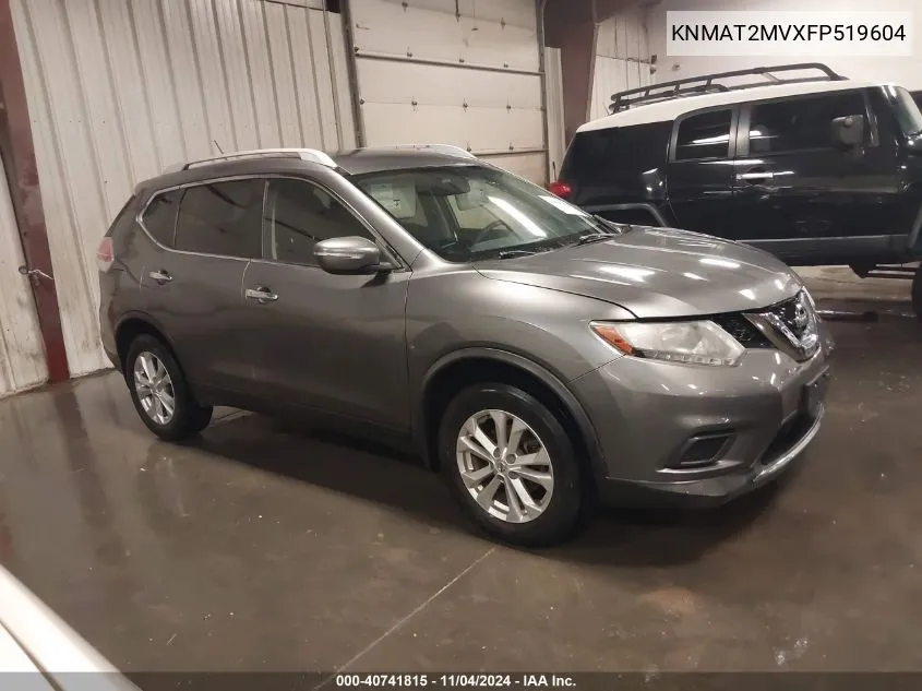 2015 Nissan Rogue Sv VIN: KNMAT2MVXFP519604 Lot: 40741815