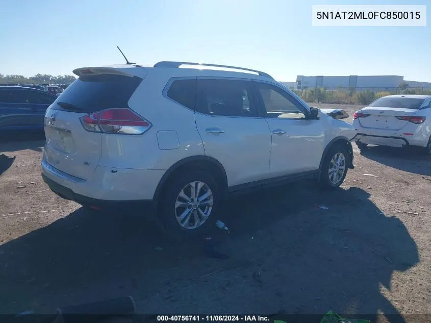 2015 Nissan Rogue Sv VIN: 5N1AT2ML0FC850015 Lot: 40756741