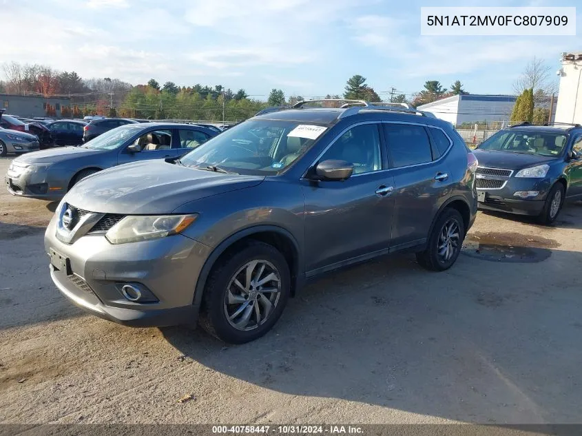 5N1AT2MV0FC807909 2015 Nissan Rogue Sl