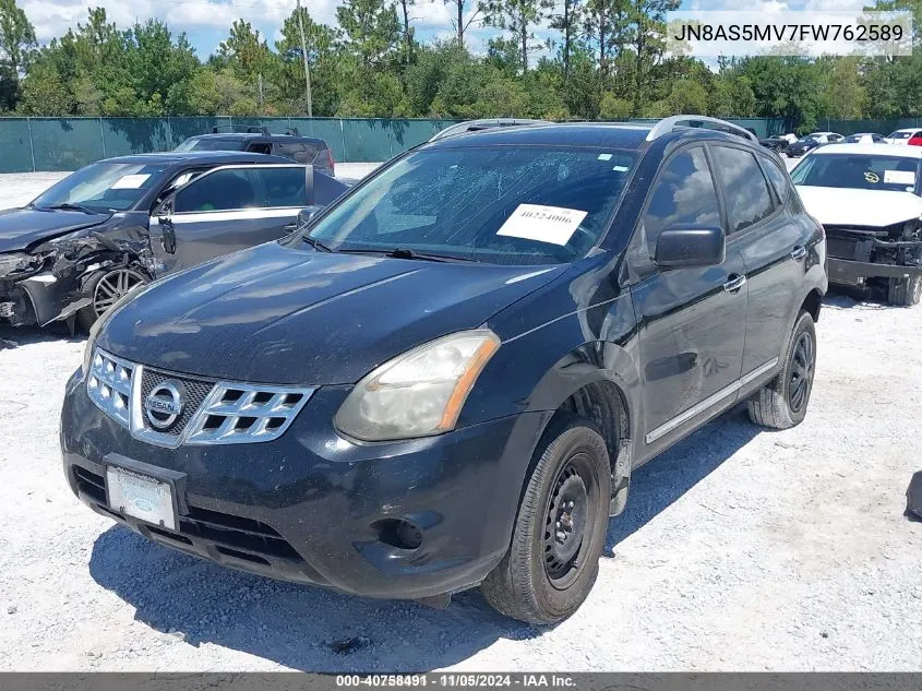 2015 Nissan Rogue Select S VIN: JN8AS5MV7FW762589 Lot: 40758491