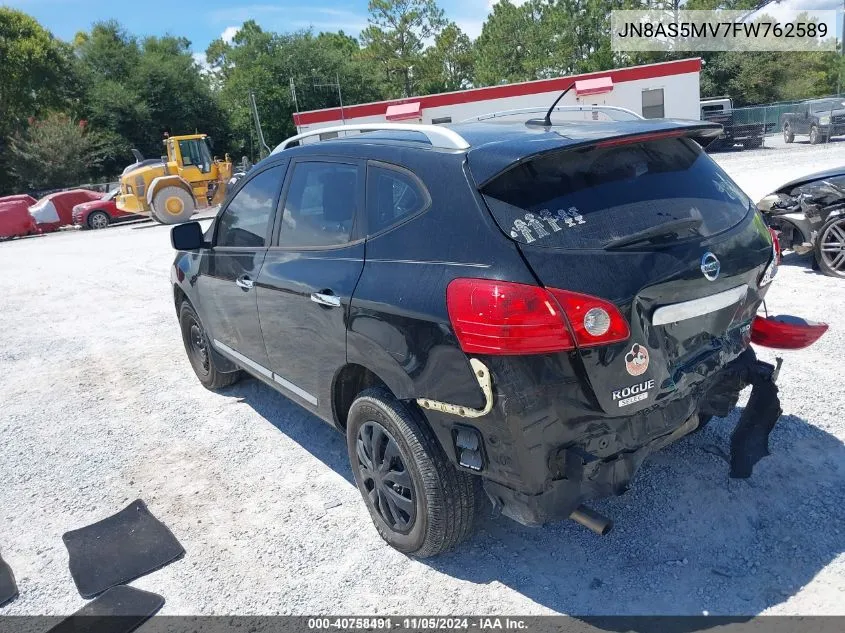 2015 Nissan Rogue Select S VIN: JN8AS5MV7FW762589 Lot: 40758491