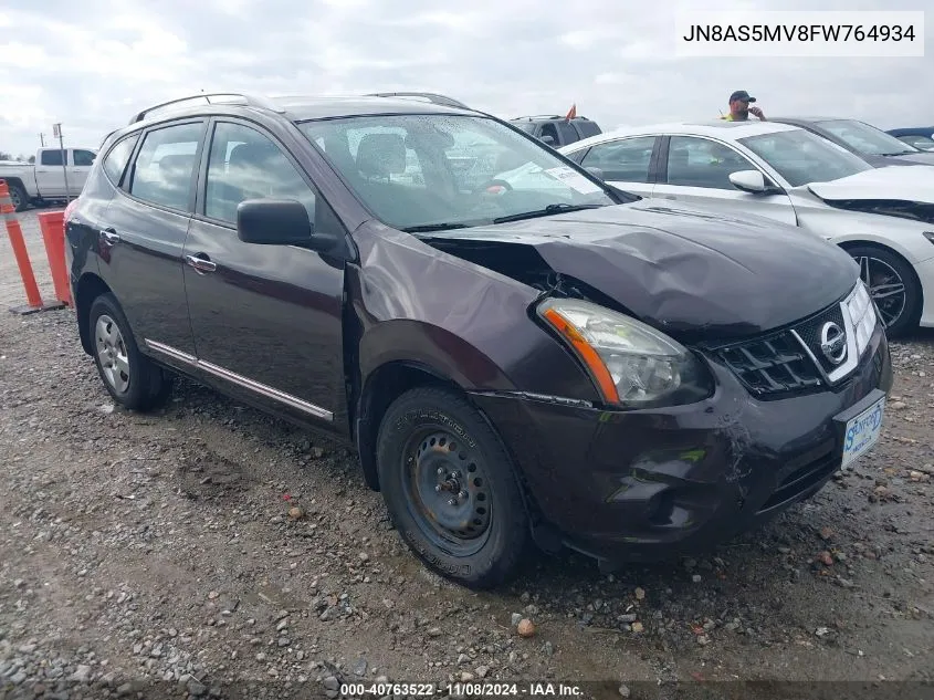 2015 Nissan Rogue Select S VIN: JN8AS5MV8FW764934 Lot: 40763522